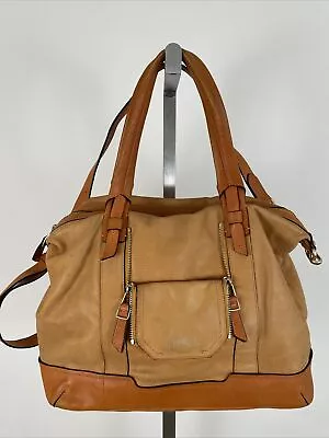 OLIVIA HARRIS Forever 27 Cobain Satchel/Crossbody In Mango Color Leather • $23