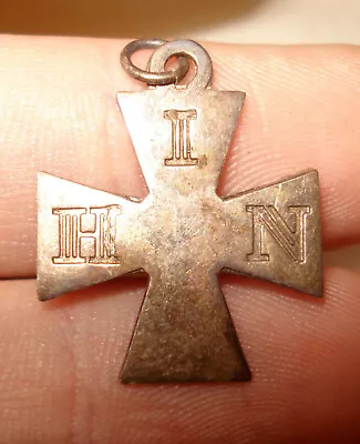 Old 1886 Seal Sterling Silver HIN H.I.N. Maltese Cross Necklace Bracelet Pendant • $12