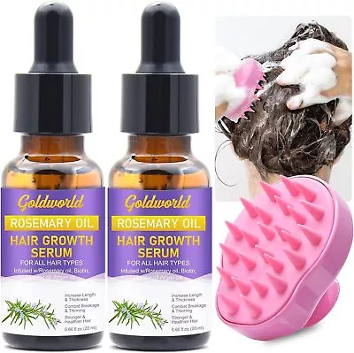 Rosemary Oil For Hair GrowthDiluted Rosemary Oil With Sclap Massager&EbookHair • £9.07