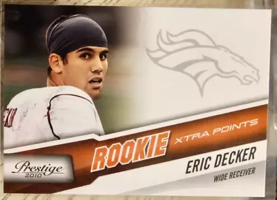 2010 Panini Prestige Xtra Points Orange Eric Decker RC #240 Denver Broncos • $2.49