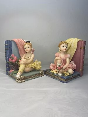 Vtg Swan Lake Ballerina Montefiori Collection ITALY Design Bookends • $65