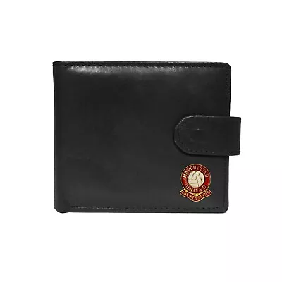 Manchester United Football Club Black Leather Wallet • £20.99