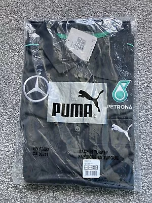 Mercedes F1 Team Issue Puma Polo Shirt New With Tags M • £19.99