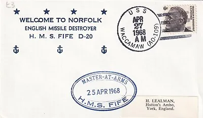 £2.35 • Buy HMS Fife  Welcome To Norfolk (USA) English Missile Destroyer  