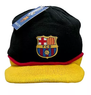 Fc Barcelona Beanie Visor Official Licensed Black • $12.99