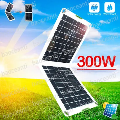 £14.99 • Buy 300W 12V Portable Foldable Solar Panel Kit For Car/Caravan/Power Station/Camping