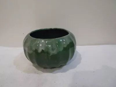 VTG Frank Moreno Ceramics USA S1 Green Studio Pottery Planter Pot Round Glaze • $29