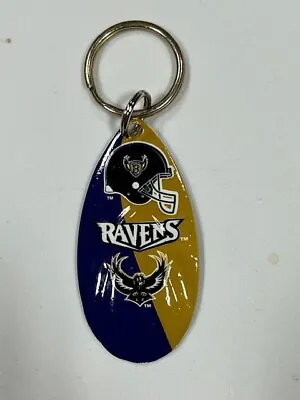 Baltimore Ravens Vintage Teardrop Spinner Keychain Size Large • $1.99