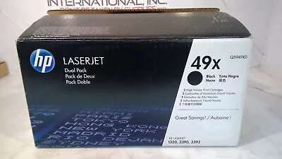 Genuine 49X Laserjet 1320/3392 Black Toner Cartridge *SINGLE CARTRIDGE* Q5949XD • $59.99