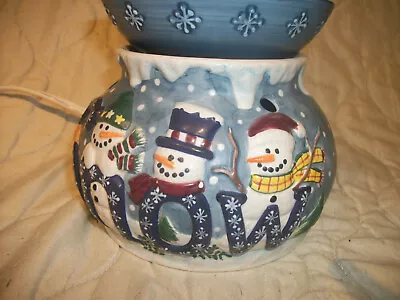 £14.85 • Buy Yankee Candle Snowman Family Warmer/Burner- Electric   VGC
