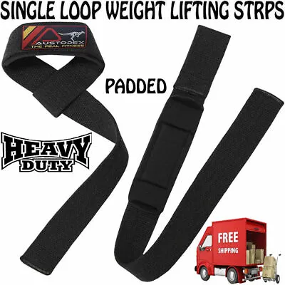 Austodex Weight Lifting Gym Training Wrist Support Bar Straps Single Loop • $7.99