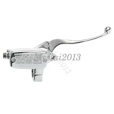 Chrome Motorcycle 1  Brake Master Cylinder Lever For Harley Honda Kawasaki BMW • $25.90