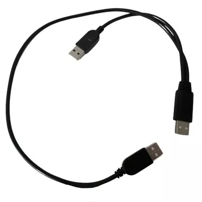 USB 2.0 A Male To 2 Dual USB Male Y Splitter Hub Power Cord Adapter Cable Fast • $6.24