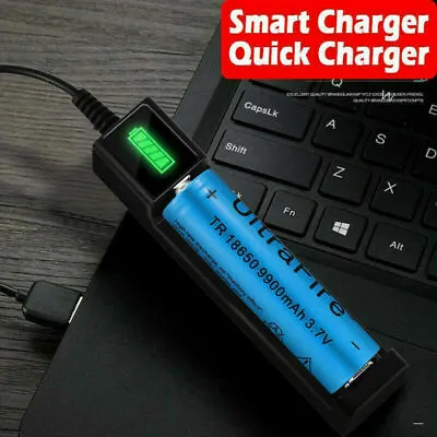 Battery Charger Universal 3.7V Rechargeable Li-ion Battery Smart Charger • £3.58