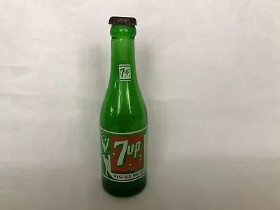 Vintage 7oz 7up 7-up Green Bottle Swimsuit Girl Bubbles 1950 Hays Hastings W Cap • $8