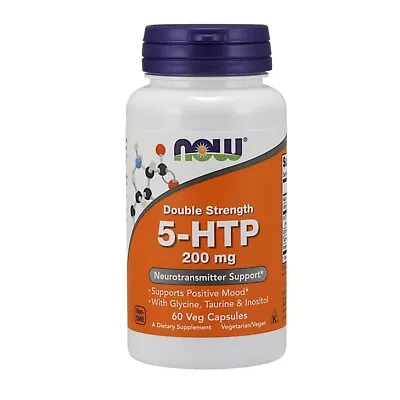 EXP 5/2024 - Now Foods - 5-HTP 200 Mg - Double Strength - 60 Veg Count • $15.95