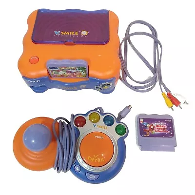 Vtech Vsmile TV Learning System Educational Video Game Console Bundle +2 Games🔥 • $37.95