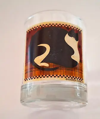 Yankee Candle Votive Holder Black Cat Folk Art Design By Warren Kimble • £6
