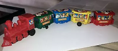 Vintage Battery Operated Big Circus Comic Train - Tin / Plastic - Sound & Motion • $24.99