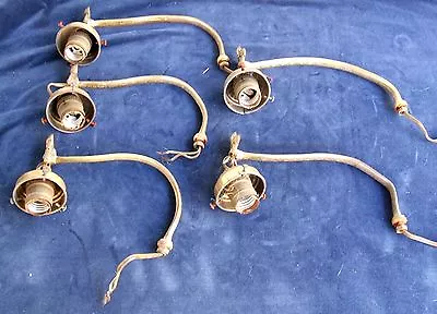 **** 5 Antique European Approximately 8 1/2  Brass Chandelier Arms ***** • $49.99