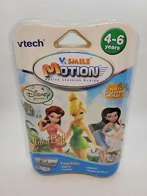 Vtech V.Smile V Motion Tinker Bell Learning Game Disney Fairies Ages 4-6 Sealed • $1.95