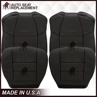 2003 2004 2005 06 07 Ford F250 F350 Lariat Extended Cab Leather Seat Cover Black • $291.40