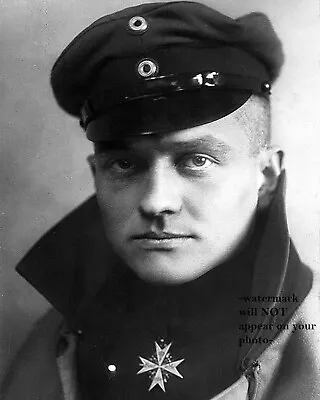 8x10 1917 Red Baron PHOTO Manfred Von Richthofen World War I German Pilot • $12.88