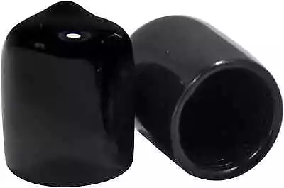 Made In USA Prescott Plastics 1/2  Round Vinyl End Cap Black Rubber (10 Pack) • $8.99