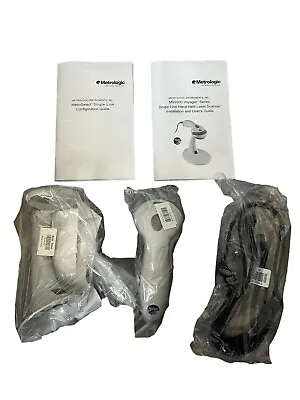 Metrologic MS9500 Voyager USB Barcode Scanner W/ Manuals Mask Stand Apron Cab • $50