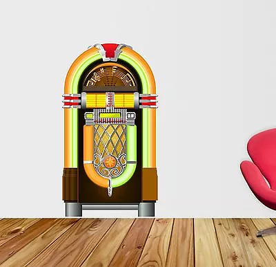 Jukebox Music Wall Sticker Art Vinyl GraphicsDecal Lv 66 • £12.99