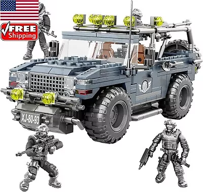 Mini Action Figures Special Forces Vehicle Building Toys Playset 736PC 10+ • $38