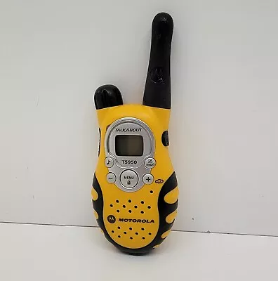 Motorola T5950 2-Way Radio Walkie Talkies - Single Yellow TESTED • $15