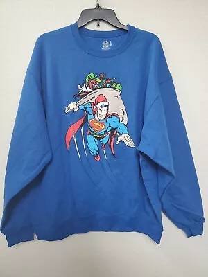 $14.99 • Buy Superman Santa Christmas Crewneck Sweater Mens Size XL NWoT Dc Comics
