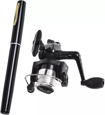 Fishing Rod Reel Combo Mini Pen Fishing Pole Kit Telescopic Fishing Rod Spin... • $28.23