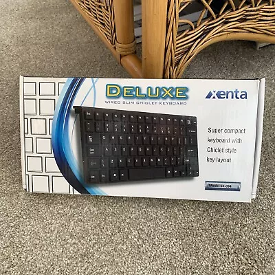 Xenta Chiclet Style Super Compact Wireless UK Keyboard - Black - SK-094 - BNIB • £8.50