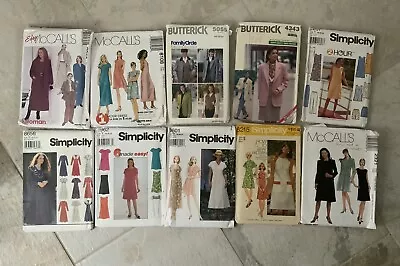 Lot Of 10 Vtg McCalls Simplicity Butterick Patterns Cut Sz 18 20 22 • $12.99