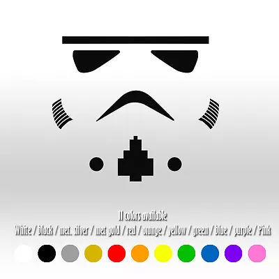 5  Old Star Wars Storm Trooper Star Wars Window Car Diecut Vinyl Decal Sticker • $7.66