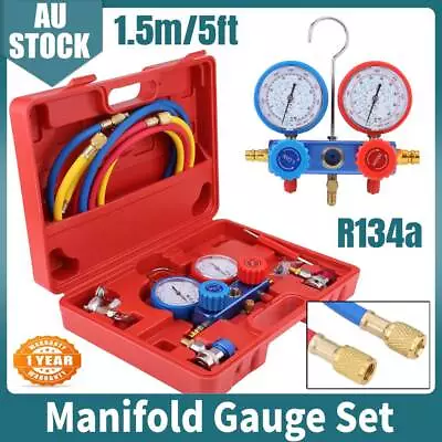 Air Conditioning AC Diagnostic Manifold Gauge Test Tool Car Refrigeration R134a • $60.89