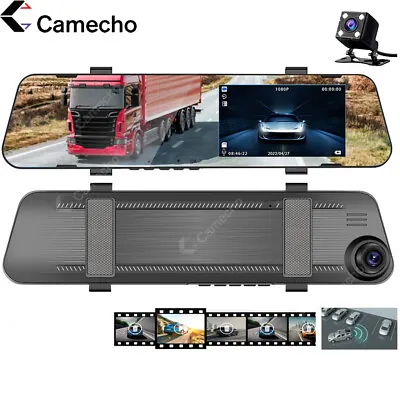 4.5  HD 1080P Dual Lens Car DVR Dash Cam Video Camera Recorder Rearview Mirror • $28.99