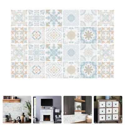  24 Pcs Self-adhesive Tile Sticker Kitchen Decals Wall Ceramic • £10.68