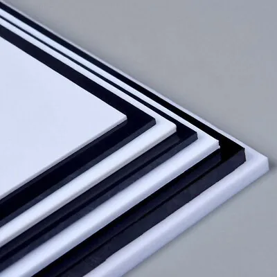 Black / White ABS Sheet Smooth Panel Acrylonitrile Butadiene Styrene Multi Sizes • £1.84