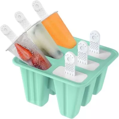 12x Ice Lolly Cream Maker Mold Silicone DIY Popsicle Mould Frozen Yogurt Icebox • £9.39
