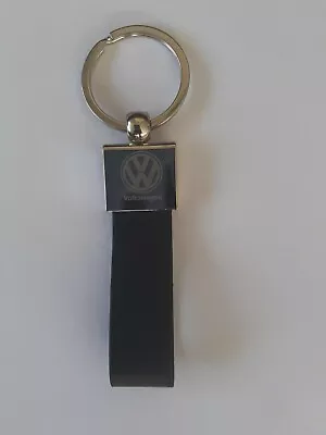  Black Leather / Chrome Volkswagen  New  Key Ring /Chain • $9.99