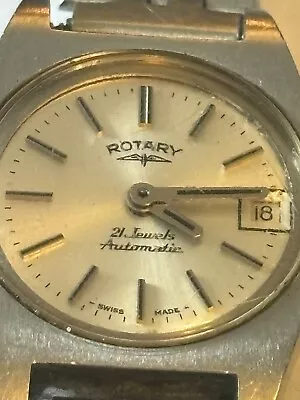 Rotary 21 Jewels Automatic Gents Wristwatch - Untested • £15