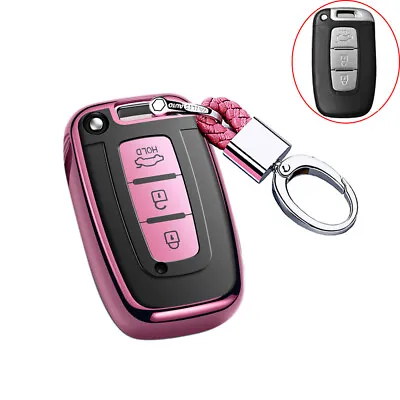 Remote Smart Key Cover Case Shell Fob For Hyundai Accent Ix35 I30 For KIA Pink • $29.69
