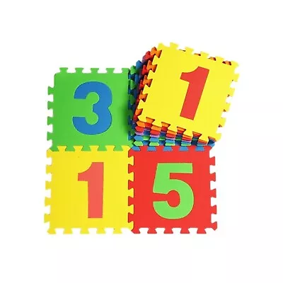 £4.99 • Buy 10Pcs EVA Foam Baby Kids Play Mat Number 123 Puzzle Floor Jigsaw Educational Mat