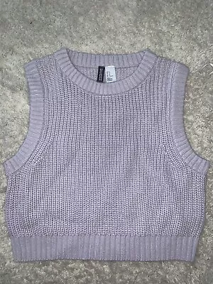 H&M Divided Lavender Sleeveless Knit Vest Top - Size M • $10