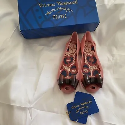 Vivienne Westwood + Melissa Shoes - VW Ultragirl Pink / Bow Size 39/6 • £39.50