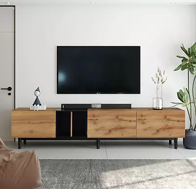 Contemporary 80'' TV Stand With 3 Doors - Media Console Entertainment Unit • $284.46