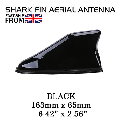 £7.99 • Buy Black Shark Fin Aerial Antenna Roof Waterproof AM/FM Radio Signal Rubber Base